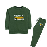 FASTER DANGER JUNIOR BOY ARMY COLOR TRACK SUIT