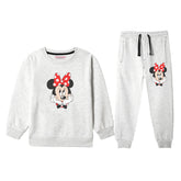 MINNIE JUNIOR GIRLS OATMEAL COLOR TRACK SUIT