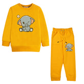 BABY ELEPHANT MUSTERED COLOR GIRLS TRACK SUIT