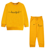 BEAUTIFUL ORANGE COLOR GIRLS Fleece TRACK SUIT