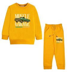 MUSCLE GARAGE JUNIOR BOY YELLOW HEADER COLOR TRACK SUIT