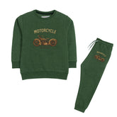 MOTORCYCLE JUNIOR BOY ARMY COLOR TRACK SUIT