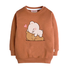 MILK & MOCHA LIGHT BROWN GIRLS LONG SLEEVE SWEAT-SHIRT