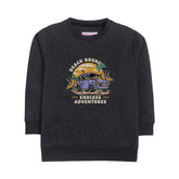 Beach Bound Charcoal Boys Long Sleeve Sweat-Shirt