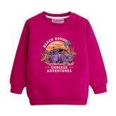 BEACH BOUND RED COLOR BOYS LONG SLEEVE SWEAT-SHIRT