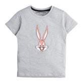 GREY PRINTED BUNNY GIRLS T.SHIRT