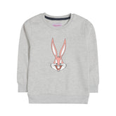 BUG BUN GIRLS OATMEAL SHADE FLEECE SWEAT-SHIRT