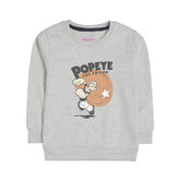 POPEYE OATMEAL BOYS LONG SLEEVE SWEAT-SHIRT