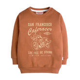SAN FRANCISCO LIGHT BROWN COLOR BOYS LONG SLEEVE SWEAT-SHIRT