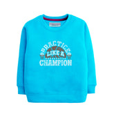 CHAMPION SKY BLUE COLOR BOYS TERYY FABRIC SWEAT-SHIRT