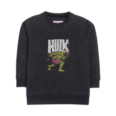 HULK CHARCOAL BOYS LONG SLEEVE SWEAT-SHIRT