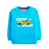 FASTER DANGER SKY BLUE COLOR BOYS TERYY FABRIC SWEAT-SHIRT