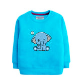 BABY ELEPHANT GIRLS SKY BLUE SHADE TERYY SWEAT-SHIRT