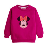 MINNIE RED GIRLS LONG SLEEVE SWEAT-SHIRT