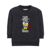 THANK YOU CHARCOAL BOYS LONG SLEEVE SWEAT-SHIRT