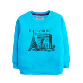 TREASURES SKY BLUE COLOR BOYS TERYY FABRIC SWEAT-SHIRT
