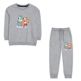 PAW JUNIOR GIRLS GREY HEADER COLOR TRACK SUIT