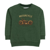 MOTERCYCLE SWEAT-SHIRT ARMY COLOR