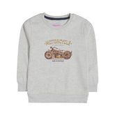 MOTORCYCLE OATMEAL BOYS LONG SLEEVE SWEAT-SHIRT