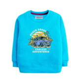 BEACH BOUND SKY BLUE BOYS TERYY FABRIC SWEAT-SHIRT