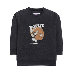 POPEYE CHARCOAL BOYS LONG SLEEVE SWEAT-SHIRT