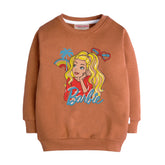 BARBIE LIGHT BROWN GIRLS LONG SLEEVE SWEAT-SHIRT