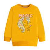 MAGIC GIRLS ORANGE SHADE FLEECE SWEAT-SHIRT