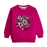LOVE RED GIRLS LONG SLEEVE SWEAT-SHIRT