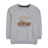 MOTORCYCLE GREY HEADER BOYS SWEAT-SHIRT