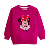 MINNIE RED GIRLS LONG SLEEVE SWEAT-SHIRT