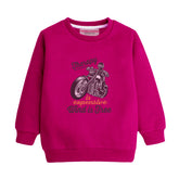 THERAPY MOTORCYCLE RED COLOR BOYS LONG SLEEVE SWEAT-SHIRT