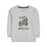 THERAPY OATMEAL BOYS LONG SLEEVE SWEAT-SHIRT