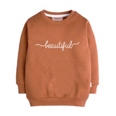 BEAUTIFUL LIGHT BROWN GIRLS LONG SLEEVE SWEAT-SHIRT