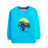 READY TO CRUSH SKY BLUE COLOR BOYS TERYY FABRIC SWEAT-SHIRT
