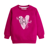 HEART RED GIRLS LONG SLEEVE SWEAT-SHIRT