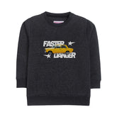 FASTER DANGER CHARCOAL BOYS LONG SLEEVE SWEAT-SHIRT