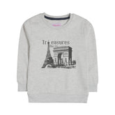 TREASURES OATMEAL BOYS LONG SLEEVE SWEAT-SHIRT