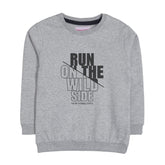 RUN ON THE WILD SIDE GREY HEADER BOYS SWEAT-SHIRT