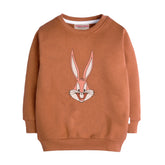 BUNNY LIGHT BROWN GIRLS LONG SLEEVE SWEAT-SHIRT