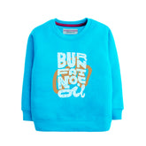 BURN FOR FAT SKY BLUE COLOR BOYS TERYY FABRIC SWEAT-SHIRT