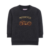 Motorcycle Charcoal Boys Long Sleeve Sweat-Shirt
