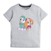 GREY PRINTED PAW JUNIOR GIRLS T.SHIRT