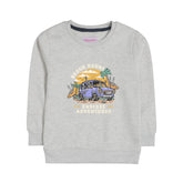 BEACH BOUND OATMEAL BOYS LONG SLEEVE FLEECE SWEAT-SHIRT