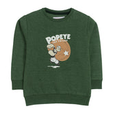 POPEYE SWEAT-SHIRT ARMY COLOR