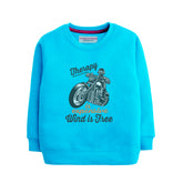 THERAPY SKY BLUE COLOR BOYS TERYY FABRIC SWEAT-SHIRT