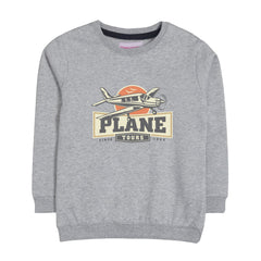 PLANE GREY HEADER BOYS SWEAT-SHIRT