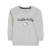 HELLO KITTY GIRLS OATMEAL SHADE FLEECE SWEAT-SHIRT