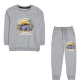 BEACH BOUND JUNIOR BOY GREY HEADER TRACK SUIT