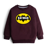 BATMAN JUNIOR MEHROON COLOR BOYS LONG SLEEVE SWEAT-SHIRT