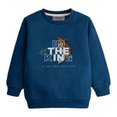 THE KING BOYS NAVY LONG SLEEVE SWEAT-SHIRT